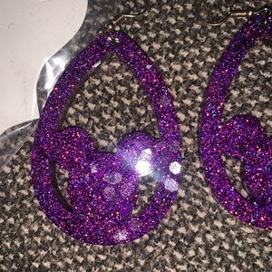 Cute, Mickey mouse, resin earrings